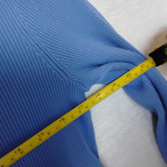 Chico's Sky Blue Turtleneck Sweater - Picture 6 of 6